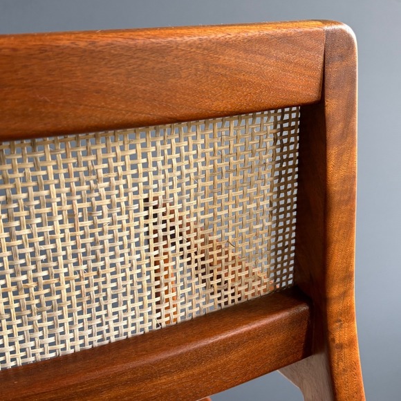 PAIR Jens Risom C140 Lounge Chairs | Original Mid Century Walnut MCM Playboy - Picture 15 of 16